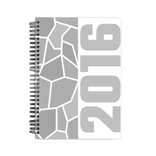 2016 Year Notebook (White, A5 Size, 100 Pages, Ruled)