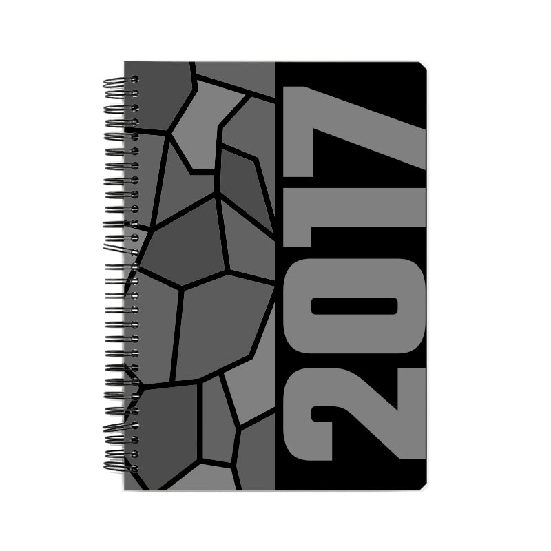 2017 Year Notebook (Black, A5 Size, 100 Pages, Ruled)