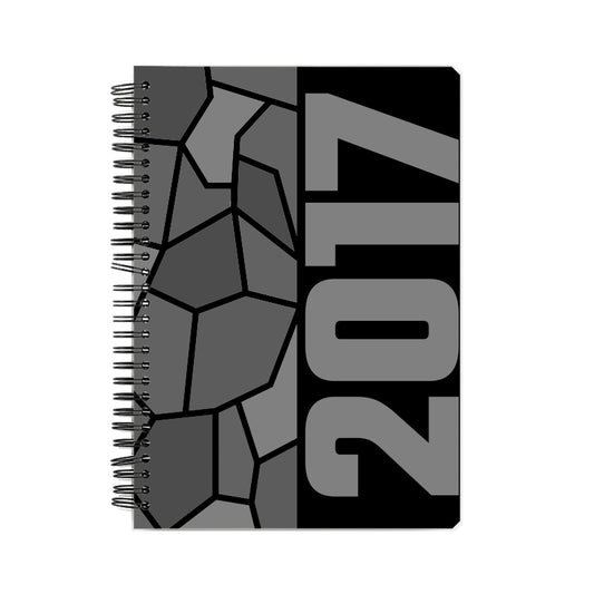 2017 Year Notebook (Black, A5 Size, 100 Pages, Ruled)