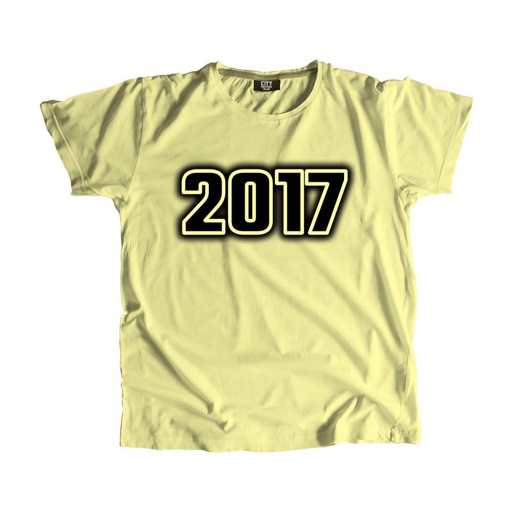 2017 Year Men Unisex T-Shirt (Butter Yellow)