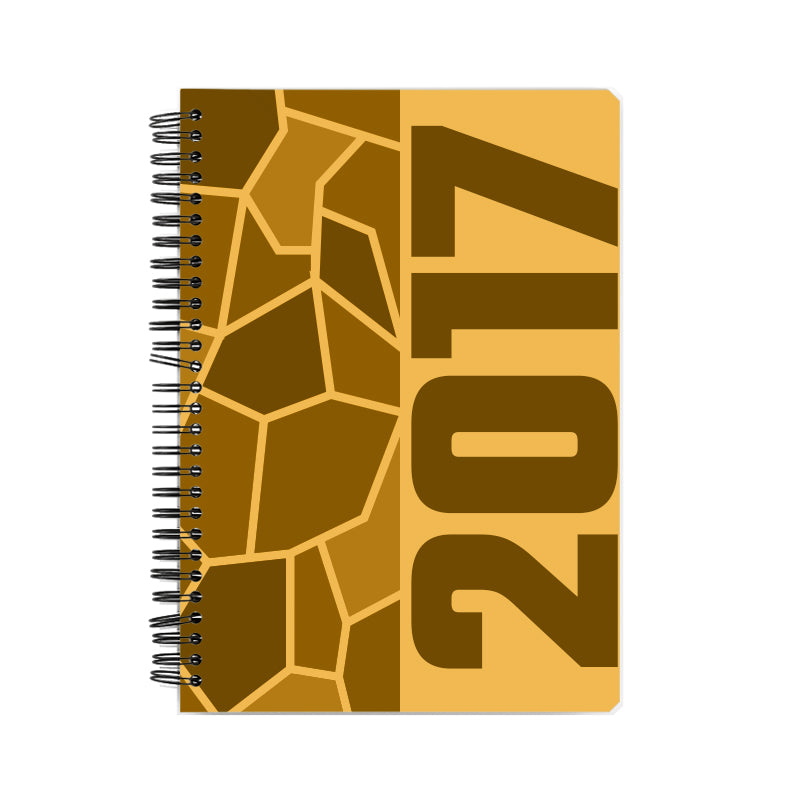 2017 Year Notebook (Golden Yellow, A5 Size, 100 Pages, Ruled)