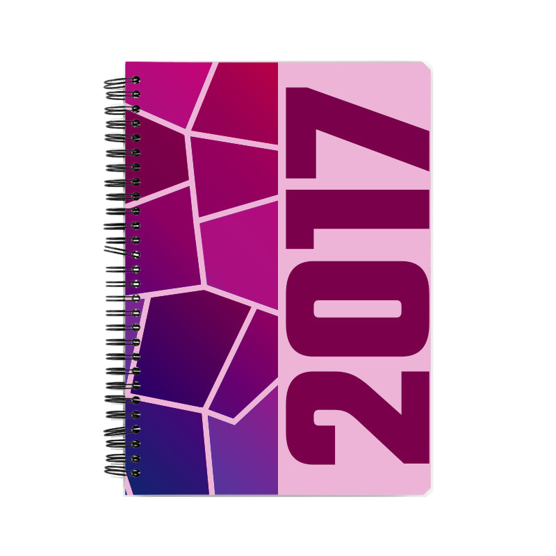 2017 Year Notebook (Light Pink, A5 Size, 100 Pages, Ruled)