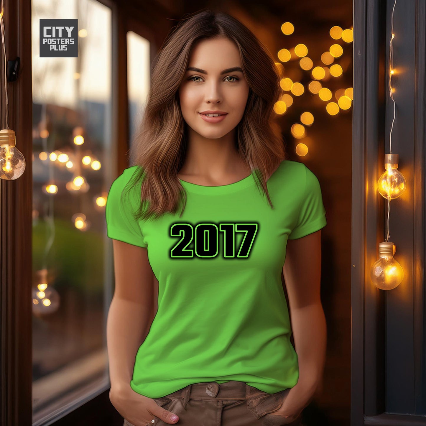 2017 Vintage Birth Year Women T-Shirt | City Posters Plus