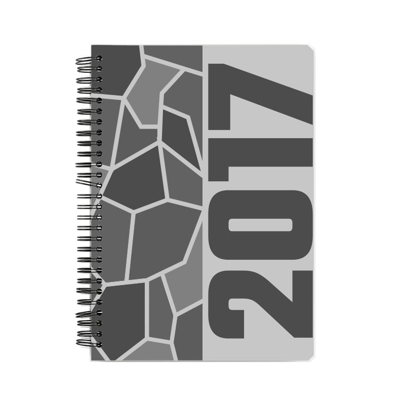 2017 Year Notebook (Melange Grey, A5 Size, 100 Pages, Ruled)