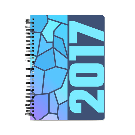 2017 Year Notebook (Navy Blue, A5 Size, 100 Pages, Ruled)