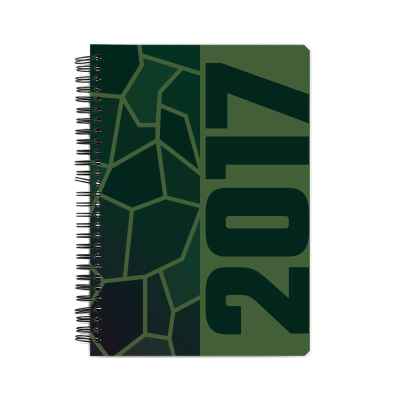 2017 Year Notebook (Olive Green, A5 Size, 100 Pages, Ruled)