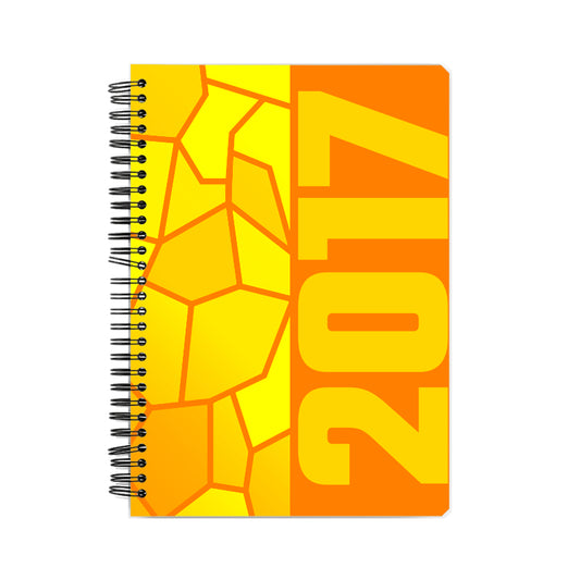 2017 Year Notebook (Orange, A5 Size, 100 Pages, Ruled)