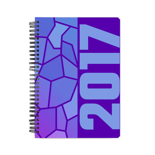 2017 Year Notebook (Purple, A5 Size, 100 Pages, Ruled)