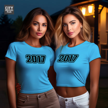 2017 Vintage Birth Year Women Crop Top | City Posters Plus
