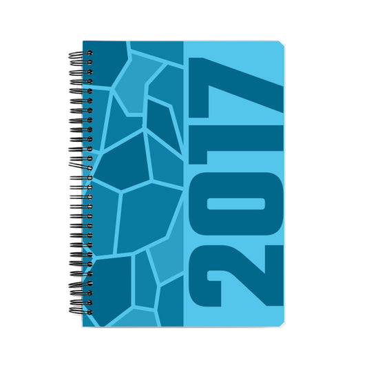 2017 Year Notebook (Sky Blue, A5 Size, 100 Pages, Ruled)