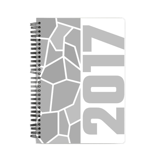 2017 Year Notebook (White, A5 Size, 100 Pages, Ruled)