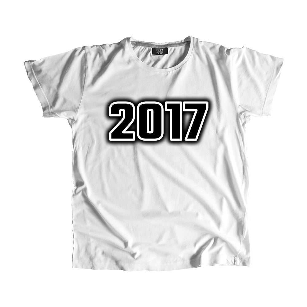 2017 Year Men Unisex T-Shirt (White)