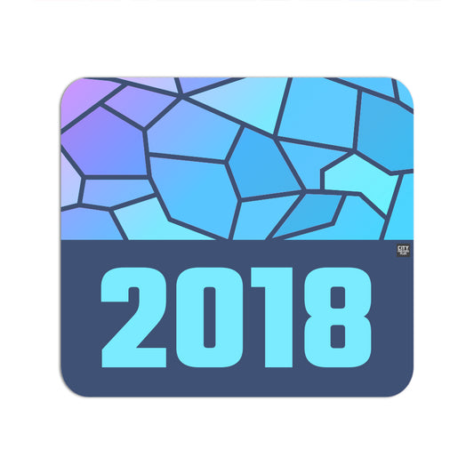 2018 Year Mousepad (Navy Blue)