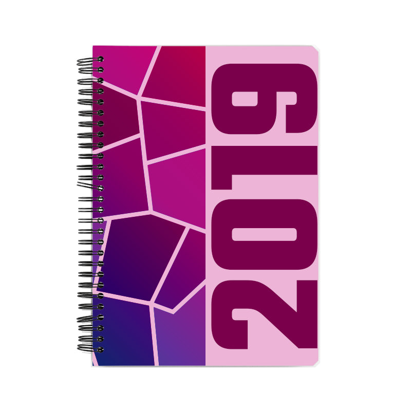 2019 Year Notebook (Light Pink, A5 Size, 100 Pages, Ruled)