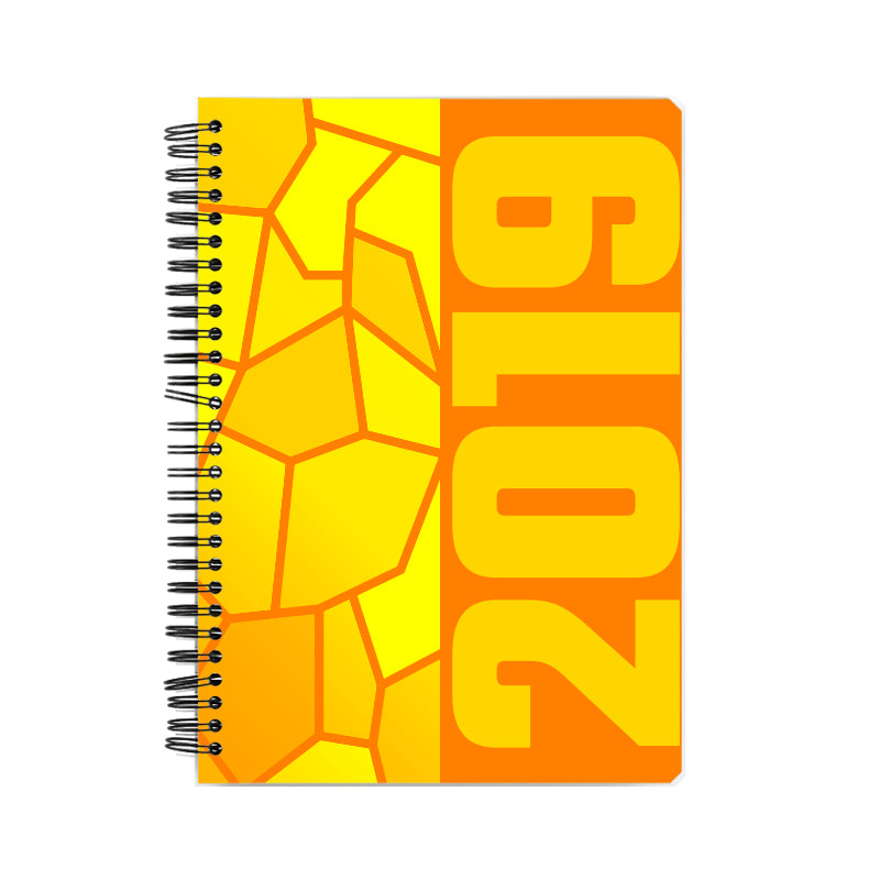 2019 Year Notebook (Orange, A5 Size, 100 Pages, Ruled)