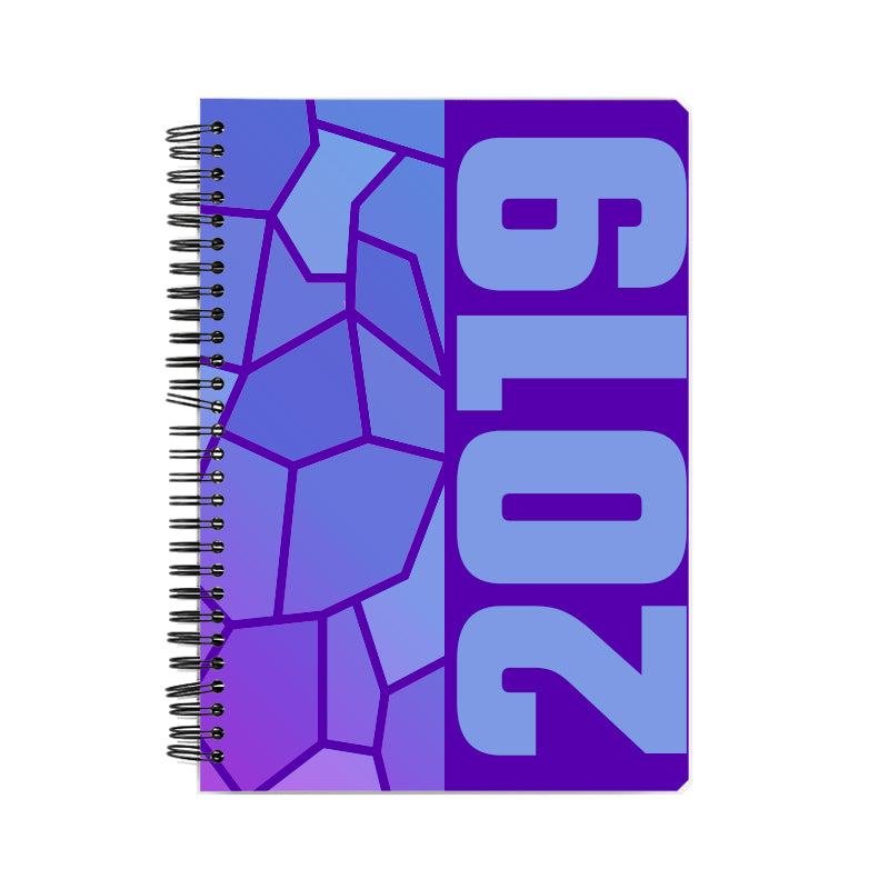 2019 Year Notebook (Purple, A5 Size, 100 Pages, Ruled)