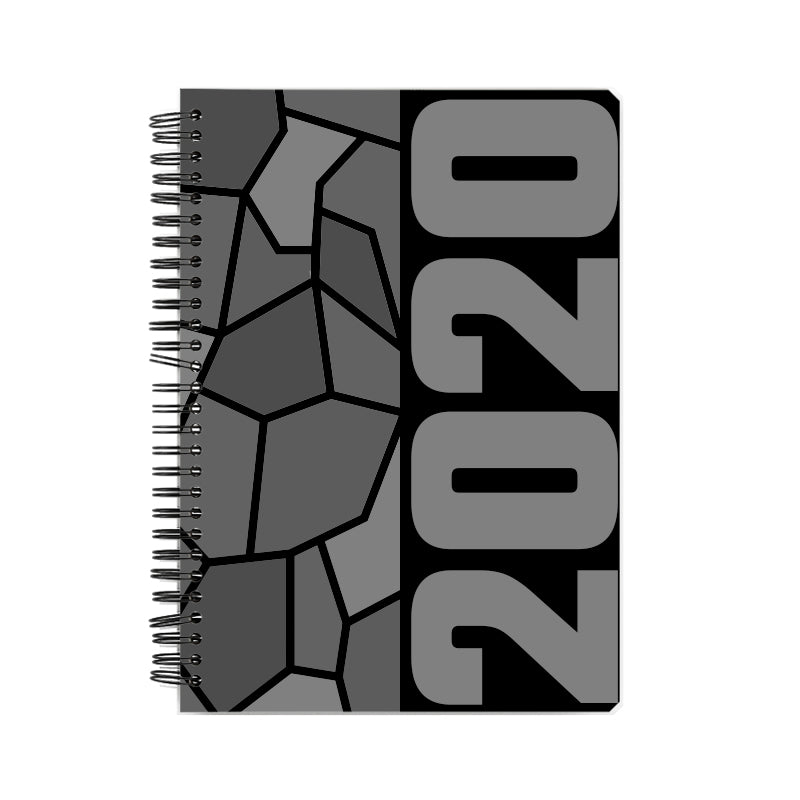 2020 Year Notebook (Black, A5 Size, 100 Pages, Ruled)