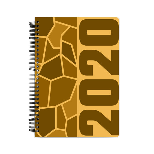 2020 Year Notebook (Golden Yellow, A5 Size, 100 Pages, Ruled)