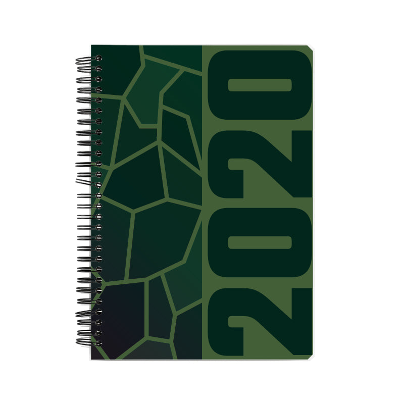 2020 Year Notebook (Olive Green, A5 Size, 100 Pages, Ruled)