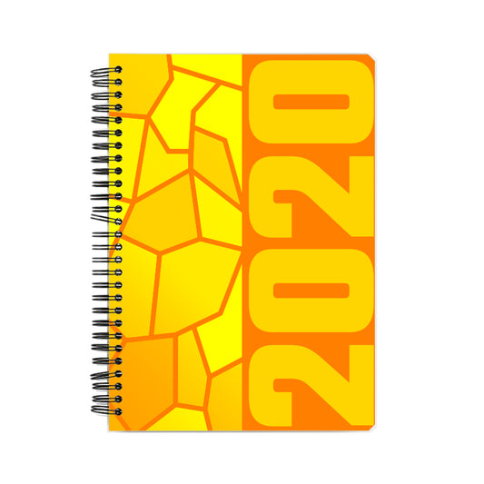 2020 Year Notebook (Orange, A5 Size, 100 Pages, Ruled)