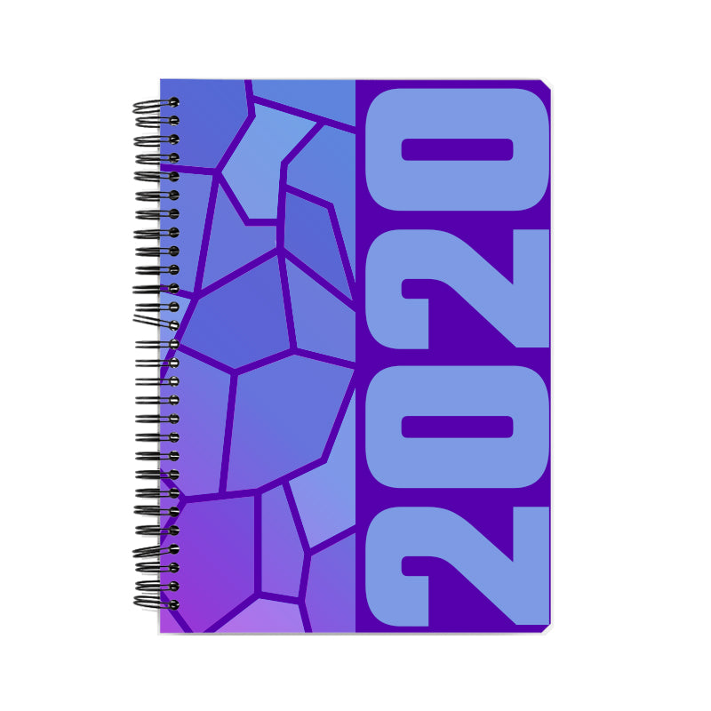 2020 Year Notebook (Purple, A5 Size, 100 Pages, Ruled)