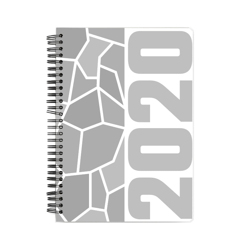 2020 Year Notebook (White, A5 Size, 100 Pages, Ruled)