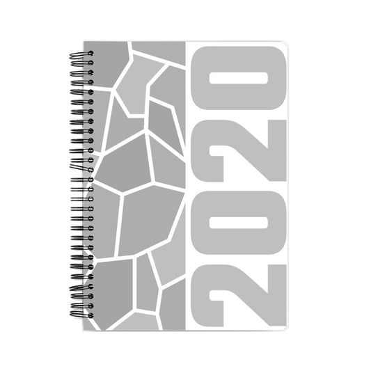 2020 Year Notebook (White, A5 Size, 100 Pages, Ruled)