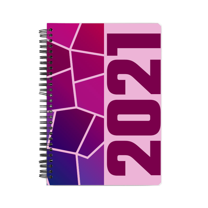 2021 Year Notebook (Light Pink, A5 Size, 100 Pages, Ruled)