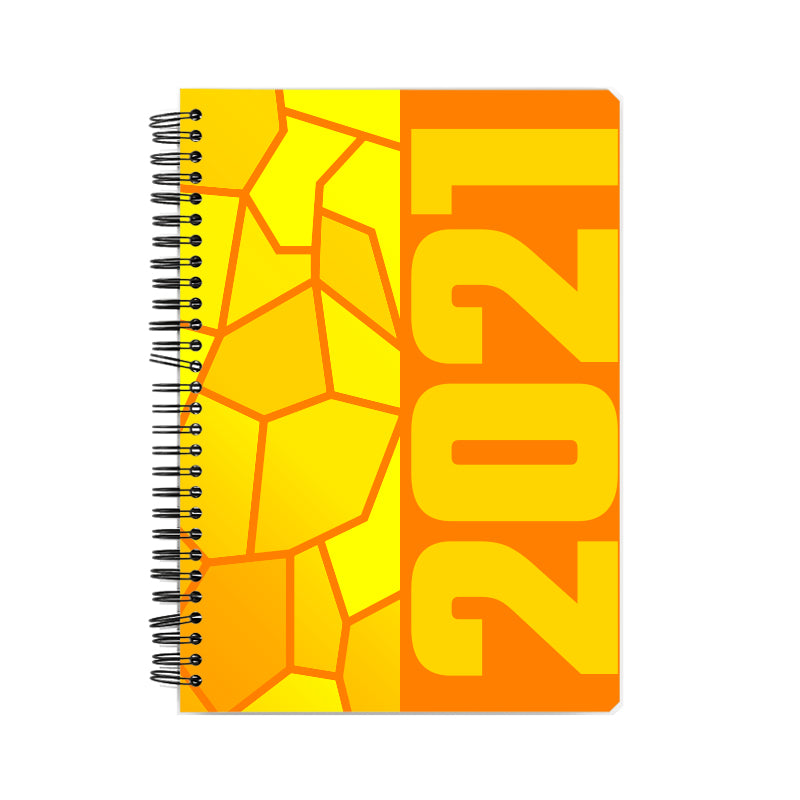 2021 Year Notebook (Orange, A5 Size, 100 Pages, Ruled)