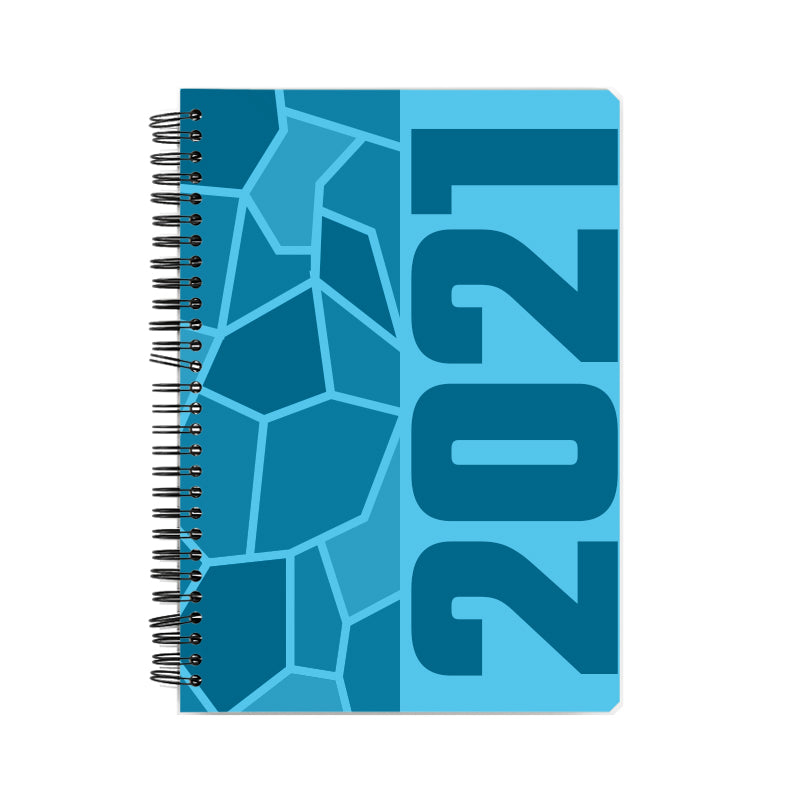 2021 Year Notebook (Sky Blue, A5 Size, 100 Pages, Ruled)