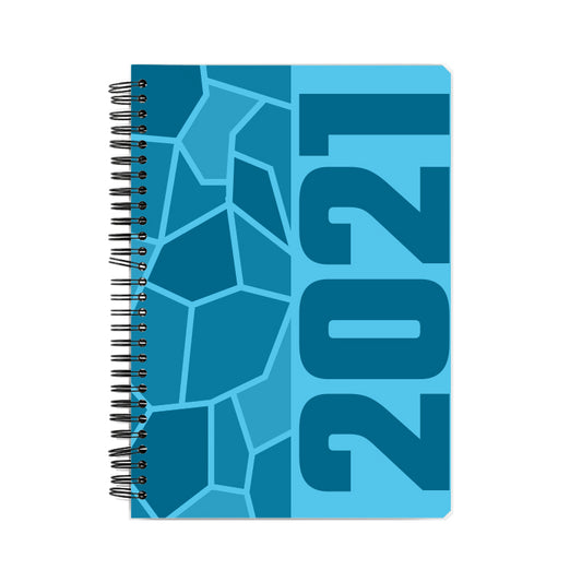 2021 Year Notebook (Sky Blue, A5 Size, 100 Pages, Ruled)