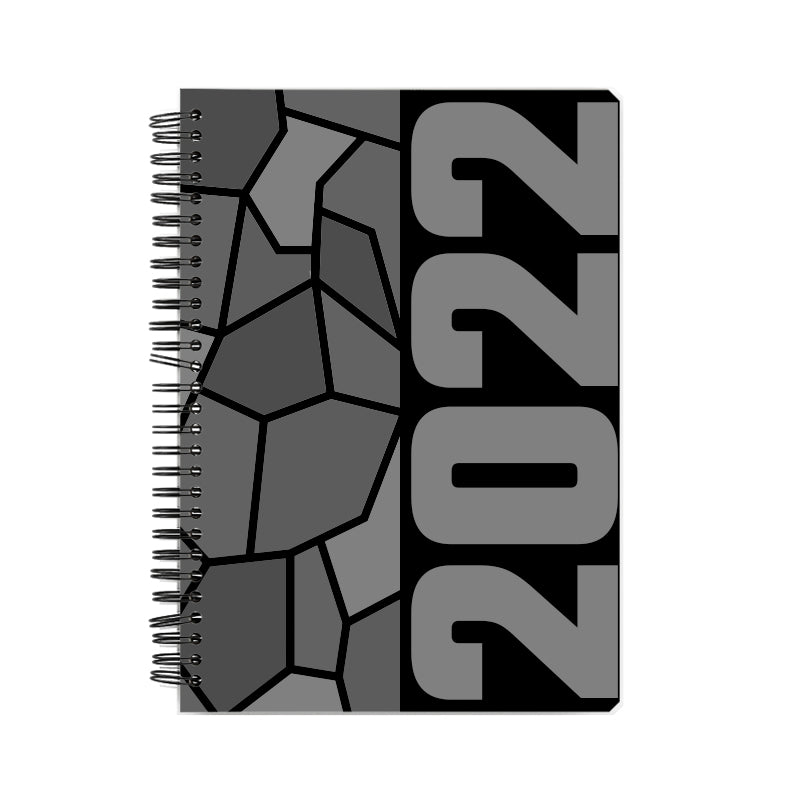 2022 Year Notebook (Black, A5 Size, 100 Pages, Ruled)