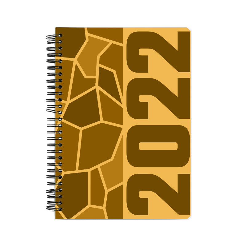 2022 Year Notebook (Golden Yellow, A5 Size, 100 Pages, Ruled)