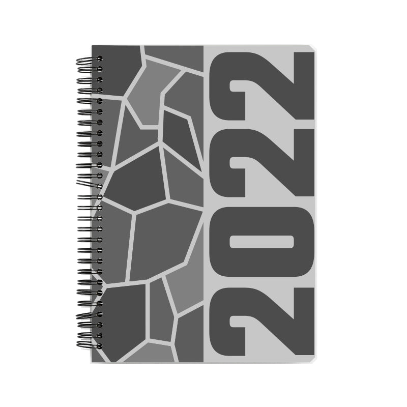 2022 Year Notebook (Melange Grey, A5 Size, 100 Pages, Ruled)