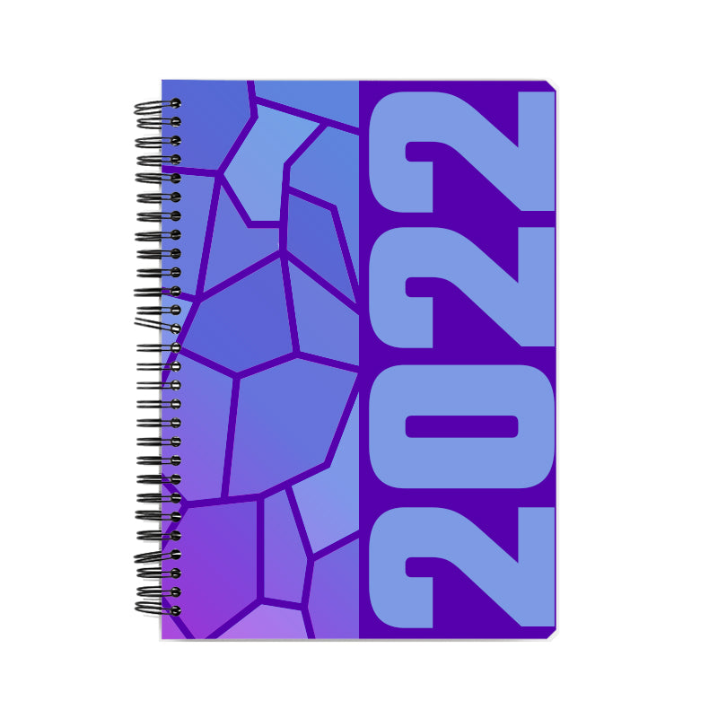 2022 Year Notebook (Purple, A5 Size, 100 Pages, Ruled)