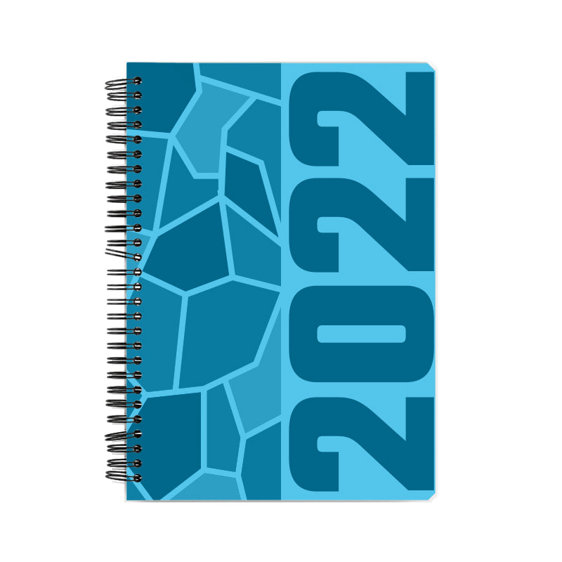 2022 Year Notebook (Sky Blue, A5 Size, 100 Pages, Ruled)