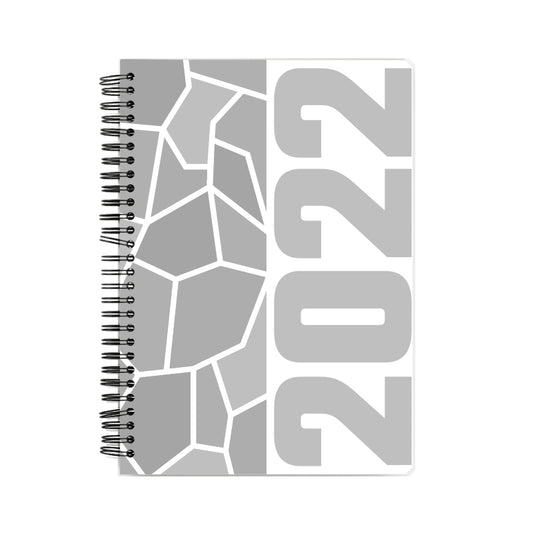 2022 Year Notebook (White, A5 Size, 100 Pages, Ruled)