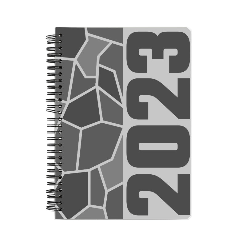 2023 Year Notebook (Melange Grey, A5 Size, 100 Pages, Ruled)