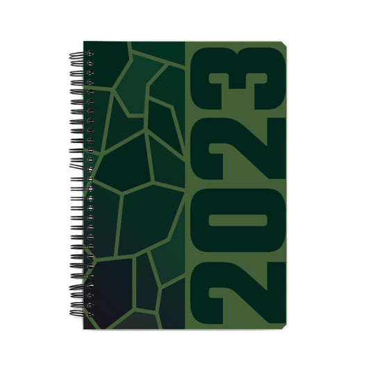 2023 Year Notebook (Olive Green, A5 Size, 100 Pages, Ruled)