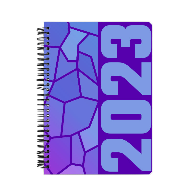 2023 Year Notebook (Purple, A5 Size, 100 Pages, Ruled)