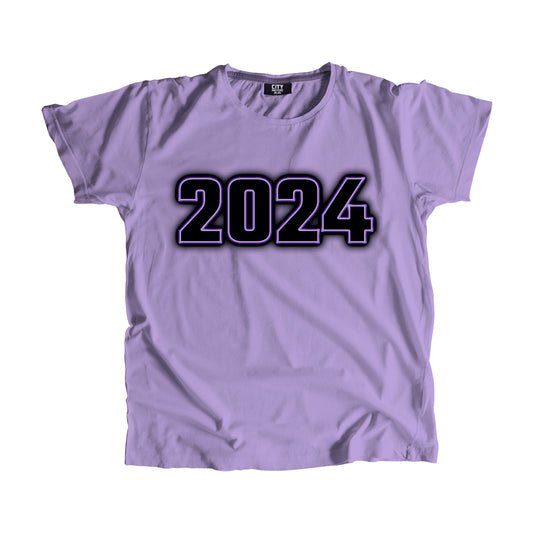 2024 Year Men Unisex T-Shirt (Iris Lavender)