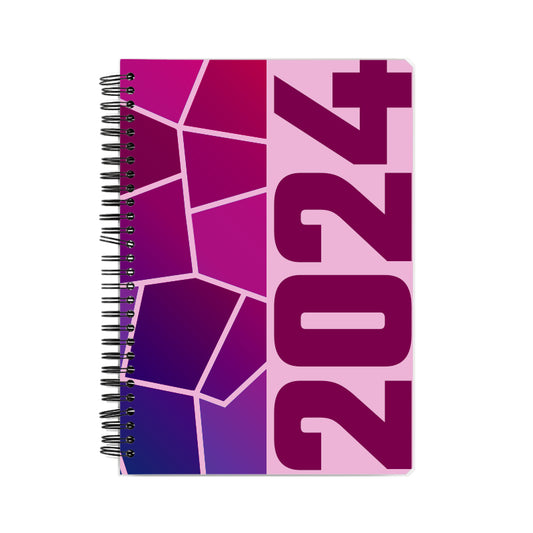 2024 Year Notebook (Light Pink, A5 Size, 100 Pages, Ruled)