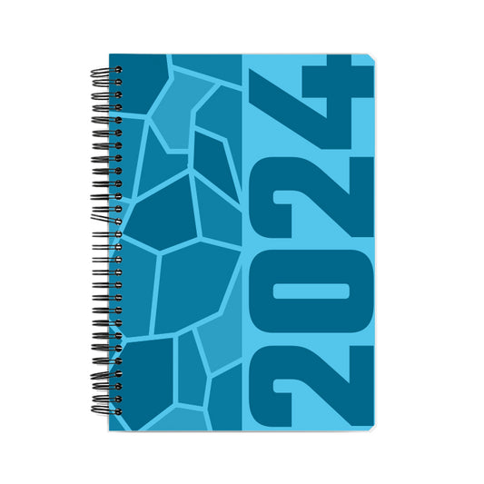 2024 Year Notebook (Sky Blue, A5 Size, 100 Pages, Ruled)