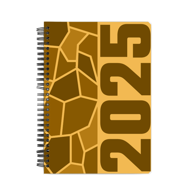 2025 Year Notebook (Golden Yellow, A5 Size, 100 Pages, Ruled)