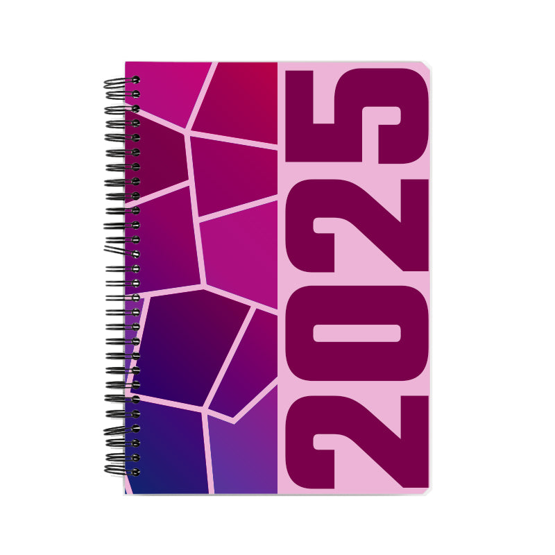 2025 Year Notebook (Light Pink, A5 Size, 100 Pages, Ruled)