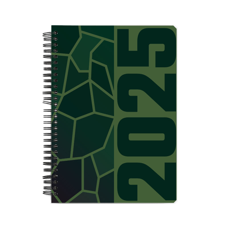 2025 Year Notebook (Olive Green, A5 Size, 100 Pages, Ruled)