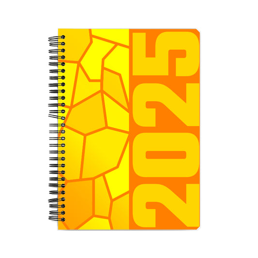 2025 Year Notebook (Orange, A5 Size, 100 Pages, Ruled)