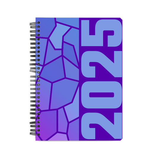 2025 Year Notebook (Purple, A5 Size, 100 Pages, Ruled)