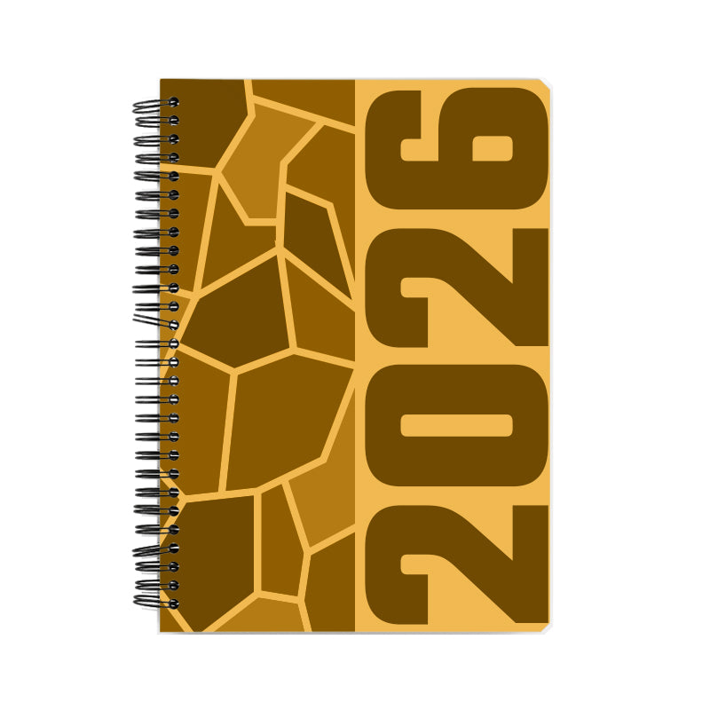 2026 Year Notebook (Golden Yellow, A5 Size, 100 Pages, Ruled)