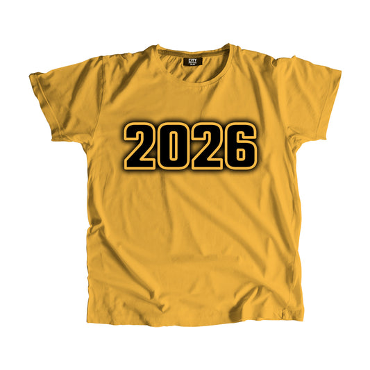 2026 Vintage Heritage Year Men Unisex T-Shirt (Golden Yellow)
